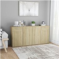Sideboard oak sonoma 160 x 36 x 75 cm chipboard 3054774 - Sideboard