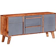 Sideboard gray 120 x 30 x 55 cm solid sheesham wood 286371 - Sideboard