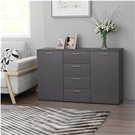 Sideboard gray 120 x 35.5 x 75 cm chipboard 801330 - Sideboard