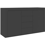 Sideboard gray 120 x 36 x 69 cm chipboard 801843 - Sideboard