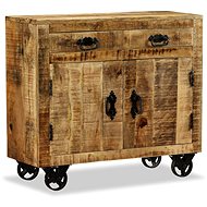 Sideboard with 2 drawers and 1 cabinet, hard mango wood - Sideboard