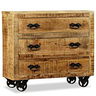 Sideboard with 3 drawers, hard mango wood - Sideboard