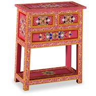 Sideboard made of solid mango tree hand painted pink - Sideboard