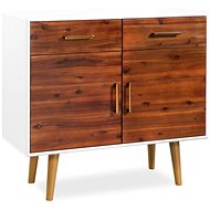 Sideboard made of solid acacia wood 90 x 33.5 x 83 cm - Sideboard