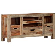 Sideboard gray 100 x 30 x 50 cm solid sheesham wood - Sideboard
