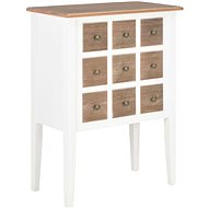 Sideboard white 54 x 30 x 80 cm solid wood - Sideboard
