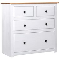 Sideboard white 80 x 40 x 83 cm pine series Panama - Sideboard