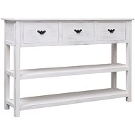 Sideboard white with patina 115 x 30 x 76 cm wood - Sideboard