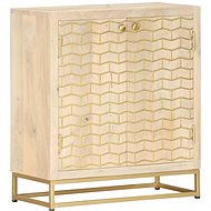 Gold sideboard 60 x 30 x 70 cm solid mango wood - Sideboard