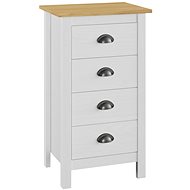 Sideboard Hill Range white 46 x 35 x 80 cm solid pine - Sideboard