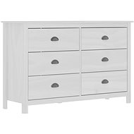 Sideboard Hill Range white 125 x 40 x 80 cm solid pine wood - Sideboard