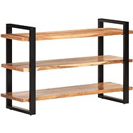 Sideboard with 3 shelves 120x40x75 cm solid acacia wood - Sideboard