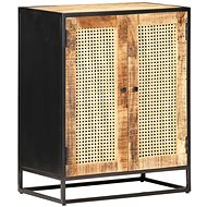 Sideboard 60x35x75cm coarse mango wood and natural reed - Sideboard
