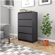 Sideboard gray 60 x 35 x 98.5 cm chipboard - Sideboard