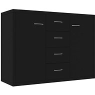 Sideboard black 88 x 30 x 65 cm chipboard - Sideboard