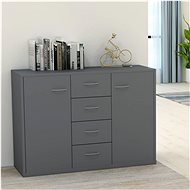 Sideboard gray 88 x 30 x 65 cm chipboard - Sideboard