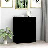 Sideboard black 60 x 30 x 75 cm chipboard - Sideboard