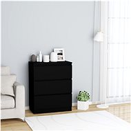 Sideboard black 60 x 35 x 76 cm chipboard - Sideboard