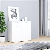 Sideboard white 80 x 36 x 75 cm chipboard - Sideboard