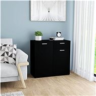 Sideboard black 80 x 36 x 75 cm chipboard - Sideboard