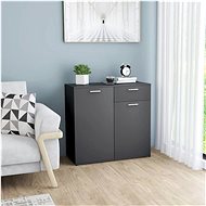 Sideboard gray 80 x 36 x 75 cm chipboard - Sideboard