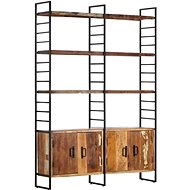 4-storey Bookcase 124 x 30 x 180cm Solid Recycled Wood 284415 - Bookshelf
