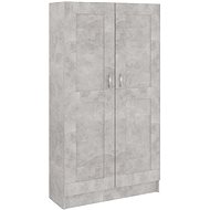 Bookcase concrete gray 82.5 x 30.5 x 150 cm chipboard 802727 - Bookshelf