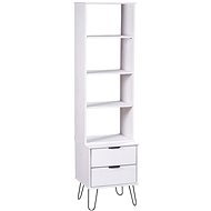 Library New York Range white solid pine 321141 - Bookshelf
