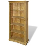Bookcase with 5 shelves Mexican pine Corona 81x29x170 cm 243744 - Bookshelf