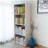 Bookcase, chipboard, white, 60 x 31 x 155 cm 244882 - Bookshelf