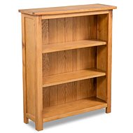 Library with 3 shelves 70 x 22.5 x 82 cm solid oak wood - Bookshelf
