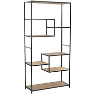 Bookcase solid fir wood and steel 90.5 x 35 x 180 cm - Bookshelf