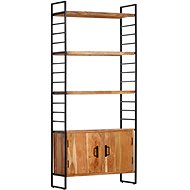 4-storey Bookcase 80 x 30 x 180cm Solid Acacia Wood - Bookshelf