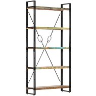 Bookcase with 5 shelves 90x30x180 cm solid recycled wood - Bookshelf
