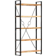 Bookcase with 5 shelves 90x30x180 cm solid acacia wood - Bookshelf