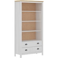 Hill Range bookcase white 85 x 37 x 170.5 cm solid pine - Bookshelf