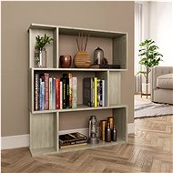 Bookcase / room screen sonoma oak 80x24x96 cm chipboard - Bookshelf