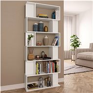 Bookcase/room wall white 80 x 24 x 192 cm chipboard - Shelving Unit