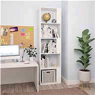 Bookcase/room wall white 45 x 24 x 159 cm chipboard - Shelving Unit