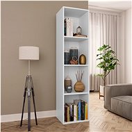 Bookcase / TV cabinet white 36 x 30 x 143 cm chipboard - Bookshelf