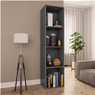 Bookcase / TV cabinet gray 36 x 30 x 143 cm chipboard - Bookshelf