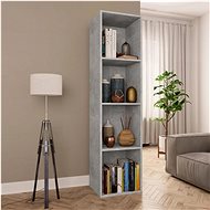 Bookcase / TV cabinet concrete gray 36 x 30 x 143 cm chipboard - Bookshelf