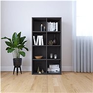 Bookcase / sideboard gray 66 x 30 x 130 cm chipboard - Bookshelf