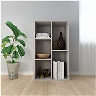Bookcase / sideboard concrete gray 50 x 25 x 80 cm chipboard - Bookshelf