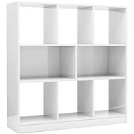 White library with high gloss 97.5 x 29.5 x 100 cm chipboard - Bookshelf