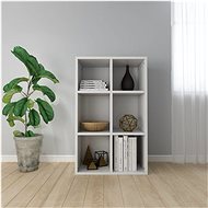 Bookcase / sideboard white high gloss 66x30x97,8 cm chipboard - Bookshelf