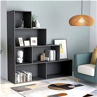 Library / room screen gray 155 x 24 x 160 cm chipboard - Bookshelf