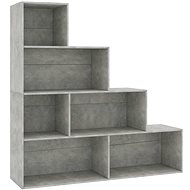 Bookcase / screen concrete gray 155 x 24 x 160 cm chipboard - Bookshelf