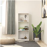 3-floor library white 40 x 24 x 108 cm chipboard - Bookshelf