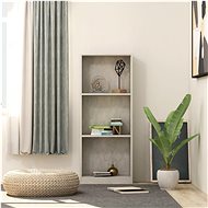 3-storey bookcase concrete gray 40 x 24 x 108 cm chipboard - Bookshelf
